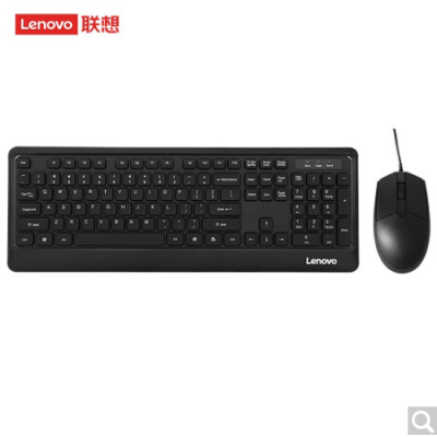 联想（lenovo）有线键盘鼠标套装 键盘 键鼠套装 办公鼠标键盘套装 KM102键盘