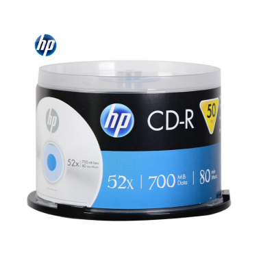 惠普（HP） CD-R 光盘/刻录盘 空白光盘 52速700MB 桶装50片