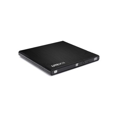 建兴（LITEON）eBAU108主机配件 外置光驱 8倍速 USB2.0  DVD刻录机 移动光驱 黑色 